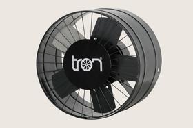 Exaustor preto ventilador axial 30cm bivolt para cozinha tron