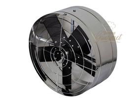 Exaustor Ventilador Inox 40Cm Alta Vazão Blindado Para Cozinha Churrasqueira Coifas Cabine De Pinturas