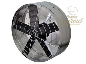 Exaustor Ventilador Inox 50Cm Alta Vazão Blindado Para Cozinha Churrasqueira Coifas Cabine De Pintura