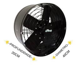 Exaustor Ventilador Para Cozinha Churrasqueira 40cm / 400mm Alta Vasão Exaustor Ventilador Para Cozinha Churrasqueira 40cm / 400mm Alta Vasão
