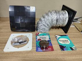 Exaustor Ventokit Essência 160 kit Tubo 125mm x 1mt, venez. Auto fechte, fita Westalumi, fixfast Exaustor Ventokit Essência 160 kit Tubo 125mm x 1mt, venez. Auto fechte, fita Westalumi, fixfast