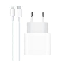 Excelente Carregador Kit Cabo 1 metro + Fonte Compatível com iPhone 13 / 13 Pro / 13 Pro Max Excelente Carregador Kit Cabo 1 metro + Fonte Compatível com iPhone 13 / 13 Pro / 13 Pro Max