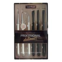 Excluir macrilan kit pincel profissional delinear c/6