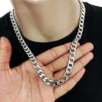 Exclusivo Corrente Cordão Colar Grumet Grossa 70cm Aço Inox Masculino