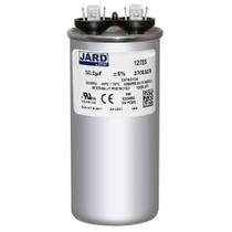 Execute o capacitor JARD 50uF 370VAC redondo para eletrodomésticos