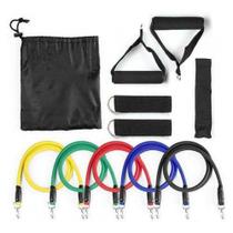 Exercícios Yoga Fitness Pilates Extensores Elásticos 11 Peças