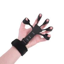 Exercitador de Dedos e Mãos Hand Grip de Silicone Preto Fortalecedor de Aperto
