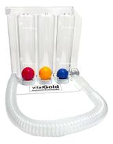 Exercitador Pulmonar Adulto Respirom 3 Esferas Vitalgold
