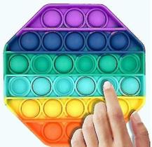 Exercitadores de mão push pop for it bubble fidget toy alívio do estresse sensorial necessidades especiais autismo