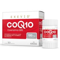 Exevid Coenzima Q10 e Vitamina E 100mg 30 cápsulas Exevid Coenzima Q10 e Vitamina E 100mg 30 cápsulas