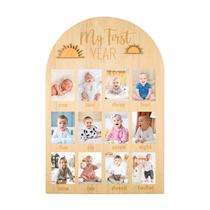 Exibição de fotos Wood Board R HORSE My First Year Boho Sun Exibição de fotos Wood Board R HORSE My First Year Boho Sun