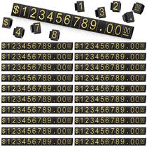 Exibir preço Cube Number Letter Price Tag Cube Blocks Qunclay