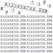 Exibir preço Cube Number Letter Price Tag Cube Blocks Qunclay