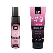 Exitante Babalub Vibra Hot + Lubrificante Sabor Chiclete