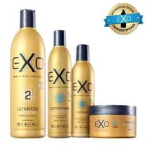 Exo Hair Exoplastia Alisamento Selante 500ml + Kit de Manunteçao Pós Progressiva Exotrat Nano