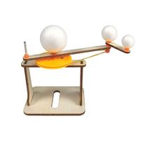 Experiência científica DIY Wooden Orrery Three-Sphere Kids Experiência científica DIY Wooden Orrery Three-Sphere Kids
