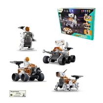 Experiencia Espacial Novo Cientista 138 Pecas Nettoy 4 Opcoes de Montar Robos Brinquedo Educativo