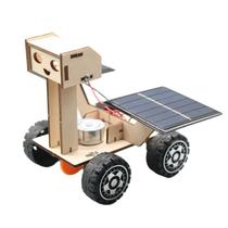 Experimentos científicos STEM para crianças - DIY Wooden Solar Moon Rover