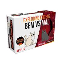 Exploding Kittens: Bem vs Mal - Jogo de Cartas - Galápagos