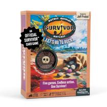 Exploding Kittens Survivor: Vamos para as Pedras - Jogo para maiores de 8 anos, 2 a 6 jogadores, jogo de festa de estratégia e desafio com pedras, cartas e colar de imunidade