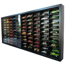 Expositor 100 Nichos - Carrinhos escala 1:64 cod08-1 Cor:Preto