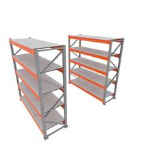 Expositor 2 mini porta pallet 250 kg 180x200x60 (CxLxP) cinza com laranja bandejas mdf branco mini porta palete mini porta pallets paletes