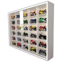 Expositor 30 Nichos - Escala 1:18 motos COD27-1 Cor:Branco Expositor 30 Nichos - Escala 1:18 motos COD27-1 Cor:Branco