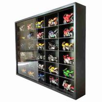 Expositor 30 Nichos - Escala 1:18 motos Preto - cod 18006