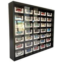 Expositor 35 Nichos - Caixa base acrílico 1:64 cod02-1 Cor:Preto Expositor 35 Nichos - Caixa base acrílico 1:64 cod02-1 Cor:Preto