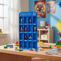 Expositor 3d Coleção Playmobil Dc Kinder Ovo 32cm Expositor 3d Coleção Playmobil Dc Kinder Ovo 32cm