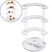 Expositor 5 Andares Display Vitrine Balcão Loja Suporte Decoração Versátil Doces Joias