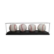 Expositor Acrílico para Bolas de Beisebol WANLIAN 34x9x9 cm, Kit com 4