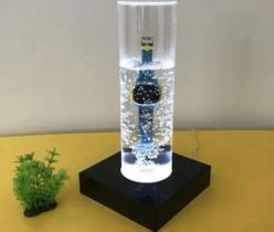 Expositor Acrílico Para Relógio À Prova D'água Transparente Com Luz Led - OUTLET