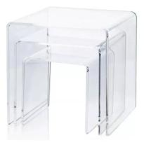 Expositor Acrilico Plataforma Vitrine Quarto Kit 3 Peças Ps