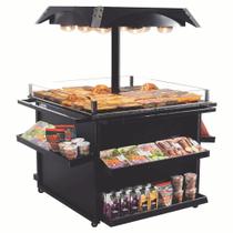 Expositor Aquecido Self Service Linha Suprema EF-271 Frilux - Iluminação Led Tampo em Granito 30C à 55C