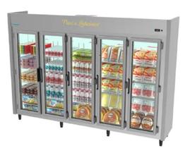 Expositor Auto Servico Linha Blanc Cinza 5 Portas Frios e Laticínios K3051 Kofisa