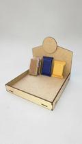 Expositor Bandeja MDF 23x23cm Montável Kit 5 Unidades Expositor Bandeja MDF 23x23cm Montável Kit 5 Unidades