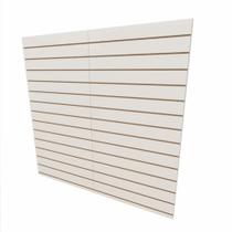 Expositor canaletado 18mm Branco Texturizado altura 180 cm comp 180 cm Expositor canaletado 18mm Branco Texturizado altura 180 cm comp 180 cm