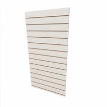 Expositor canaletado 18mm Branco Texturizado altura 180 cm comp 90 cm Expositor canaletado 18mm Branco Texturizado altura 180 cm comp 90 cm