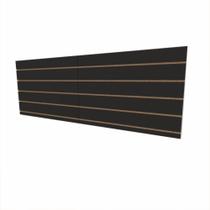 Expositor canaletado 18mm Preto Texturizado altura 60 cm comp 180 cm Expositor canaletado 18mm Preto Texturizado altura 60 cm comp 180 cm