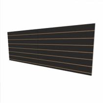 Expositor canaletado 18mm Preto Texturizado altura 90 cm comp 240 cm