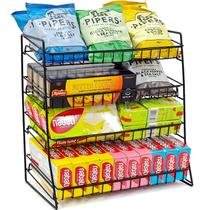 Expositor Candy ROSROSE 2024 4 camadas Metal Snack Black