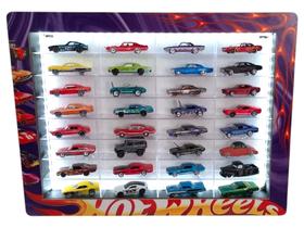 Expositor Carrinhos Hot Wheels Com Led Luminoso Decorado