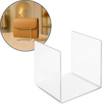 Expositor Carteira 8x6cm Lojas Moda Feminina Suporte Display Closet Organização Transparente Mulher Expositor Carteira 8x6cm Lojas Moda Feminina Suporte Display Closet Organização Transparente Mulher