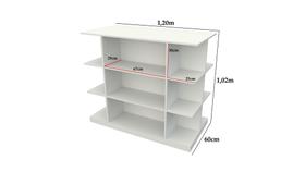 Expositor Central Multiuso 100% Mdf Mercado Padaria Petshop