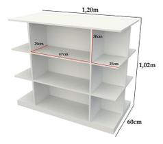 Expositor Central Multiuso Mdp Mercado Padaria Petshop Loja - VETORIAL MÓVEIS Expositor Central Multiuso Mdp Mercado Padaria Petshop Loja - VETORIAL MÓVEIS