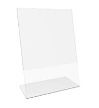 Expositor Cristal L A4 para Balcão Cristal