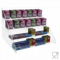 Expositor De Bala E Doce Acrílico Com 4 Prateleiras Grande Expositor De Bala E Doce Acrílico Com 4 Prateleiras Grande