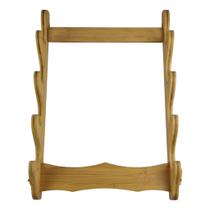 Expositor De Bambu Vertical Para 4 O-Katanas E s Suporte Mesa