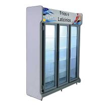 Expositor de Bebidas 3 Portas Polofrio Expositor Europeu Preto 220v